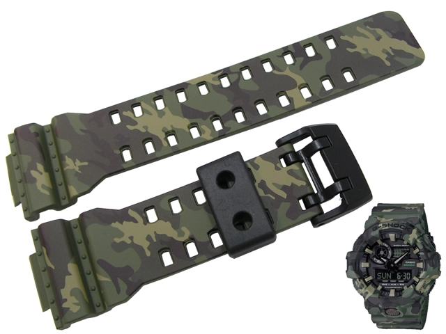 Oryginalny pasek Casio G-Shock GA-700CM-3A zielone moro